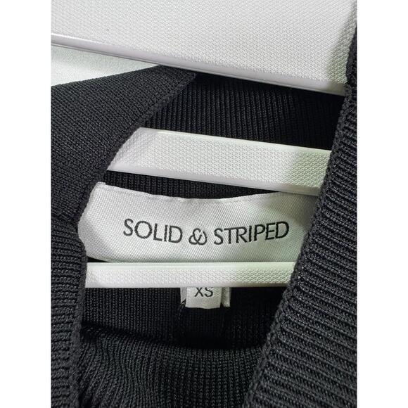 Solid & Striped Black The Soglio Dress Size XS with Hole - Picture 5 of 9